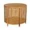 Hello Honey® Round Bamboo & Rattan Accent Table